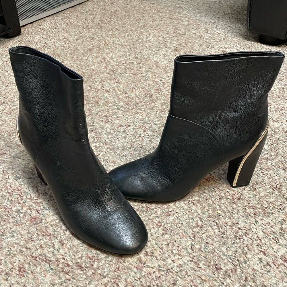 DVF leather booties